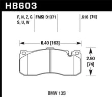Load image into Gallery viewer, Hawk 08-13 BMW 135i 3.0L Base Front ER-1 Brake Pads