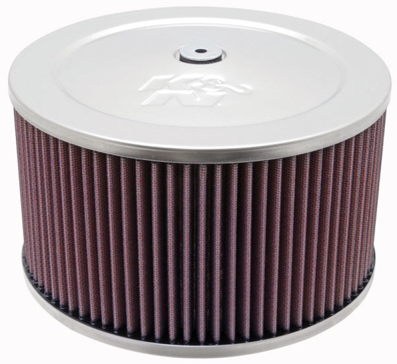 K&N Round Air Filter Assembly 5.125 in FLG / 9in OD / 6.375 in H w/ Vent