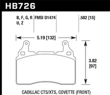 Load image into Gallery viewer, Hawk 2014 Chevrolet Corvette PC Front Brake Pads