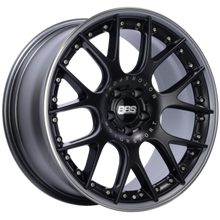 Load image into Gallery viewer, BBS CH-RII 20x11.5 5x130 ET47 CB71.6 Satin Black Center Platinum Lip Stainless Rim Protector Wheel