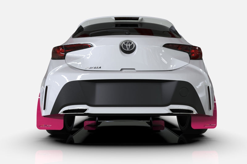 Rally Armor 19-22 Mazda3 GT Sport Hatch Pink Mud Flap BCE Logo