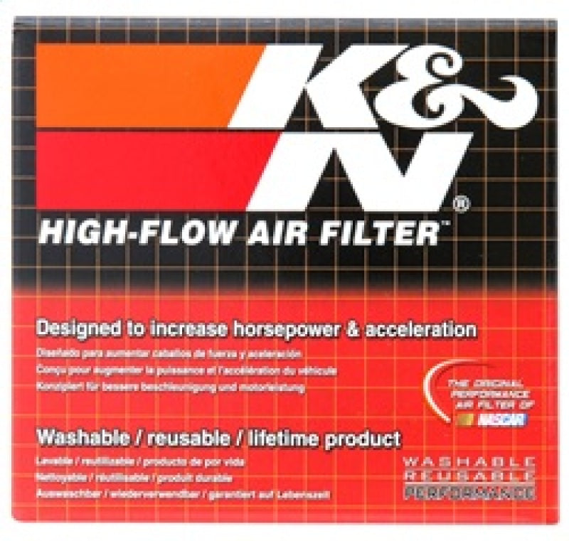 K&N Universal Chrome Filter 2.125 in Flange ID / 3in Base OD / 2in Top OD / 2.75in Height