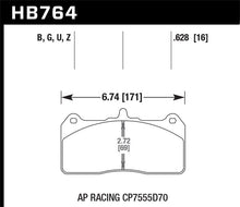 Load image into Gallery viewer, Hawk AP Racing DTC-70 CP7555D70 Race Brake Pads