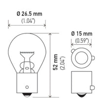 Load image into Gallery viewer, Hella Bulb 7507 12V 21W BAU15s S8 AMBER