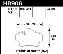 Load image into Gallery viewer, Hawk 2020 Porsche 718 Boxster 2.0L Base Ceramic Composite Brakes Rear ER-1 Brake Pads