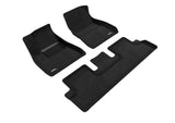 3D MAXpider 2018-2019 Tesla Model 3 Elegant 1st & 2nd Row Floormats - Black